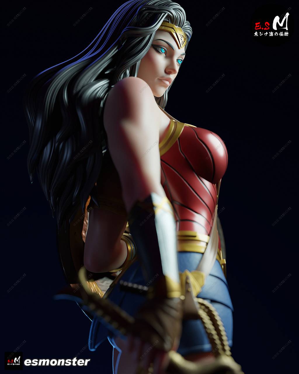 P站图纸印象馆 ESMonster DC漫画 戴安娜·普林斯 ESMonster DC漫画 戴安娜·普林斯