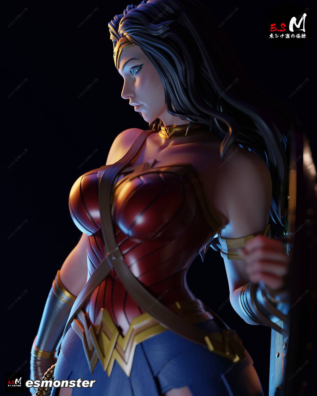 P站图纸印象馆 ESMonster DC漫画 戴安娜·普林斯 ESMonster DC漫画 戴安娜·普林斯