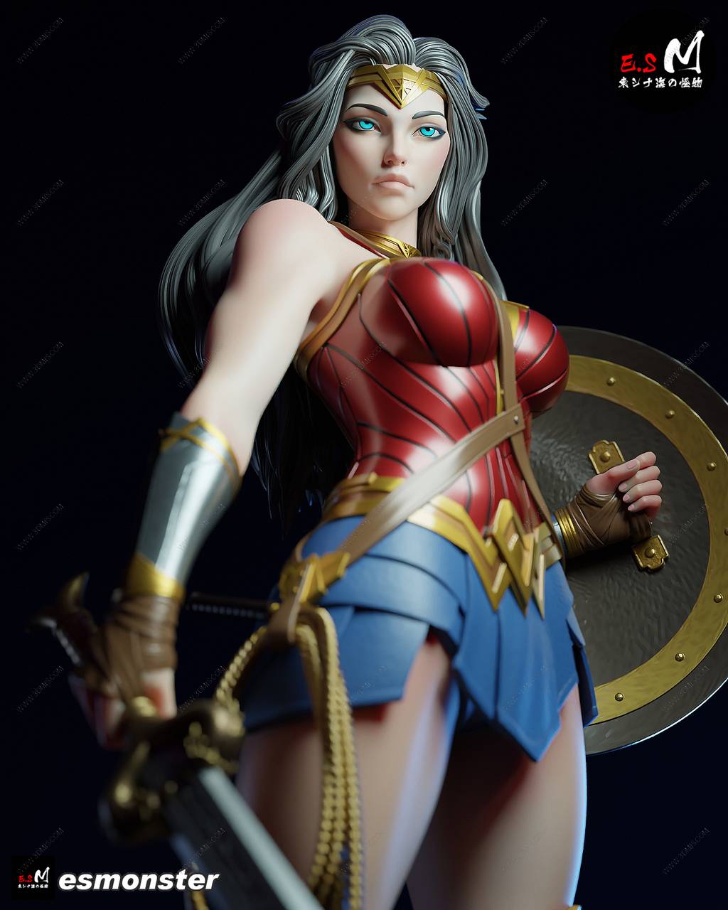 P站图纸印象馆 ESMonster DC漫画 戴安娜·普林斯 ESMonster DC漫画 戴安娜·普林斯