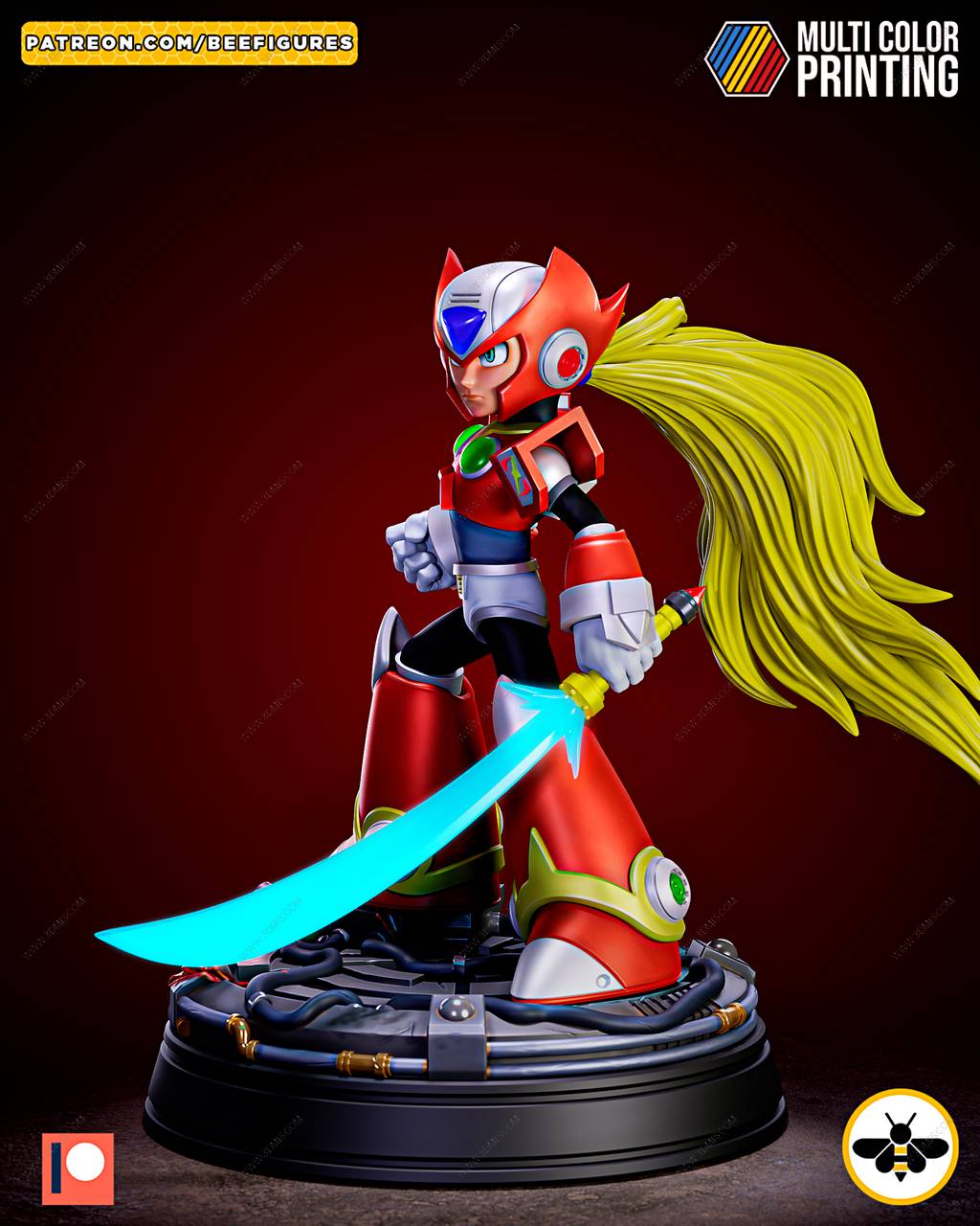 P站图纸印象馆 Bee Figures 洛克人 Zero Bee Figures 洛克人 Zero