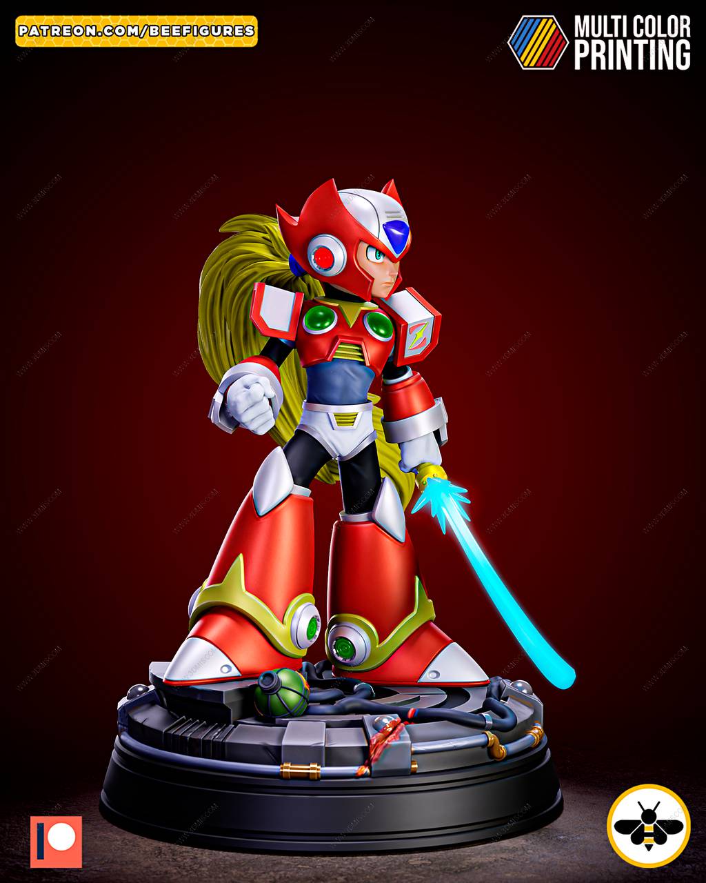 P站图纸印象馆 Bee Figures 洛克人 Zero Bee Figures 洛克人 Zero