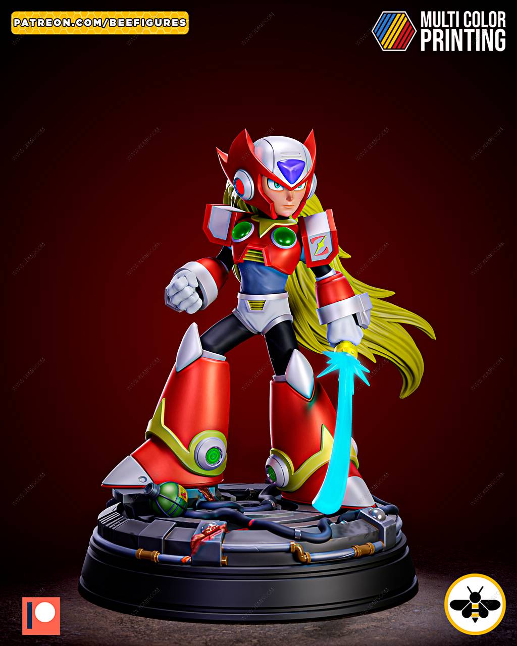 P站图纸印象馆 Bee Figures 洛克人 Zero Bee Figures 洛克人 Zero