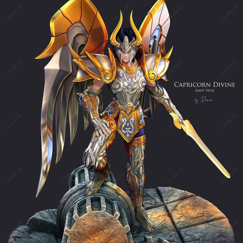 P站图纸印象馆 圣斗士星矢 摩羯座修罗 圣斗士星矢 摩羯座修罗