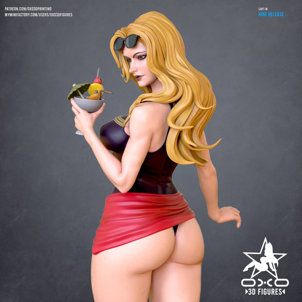 P站图纸印象馆 OXO3D 漫威 惊奇队长 OXO3D 漫威 惊奇队长