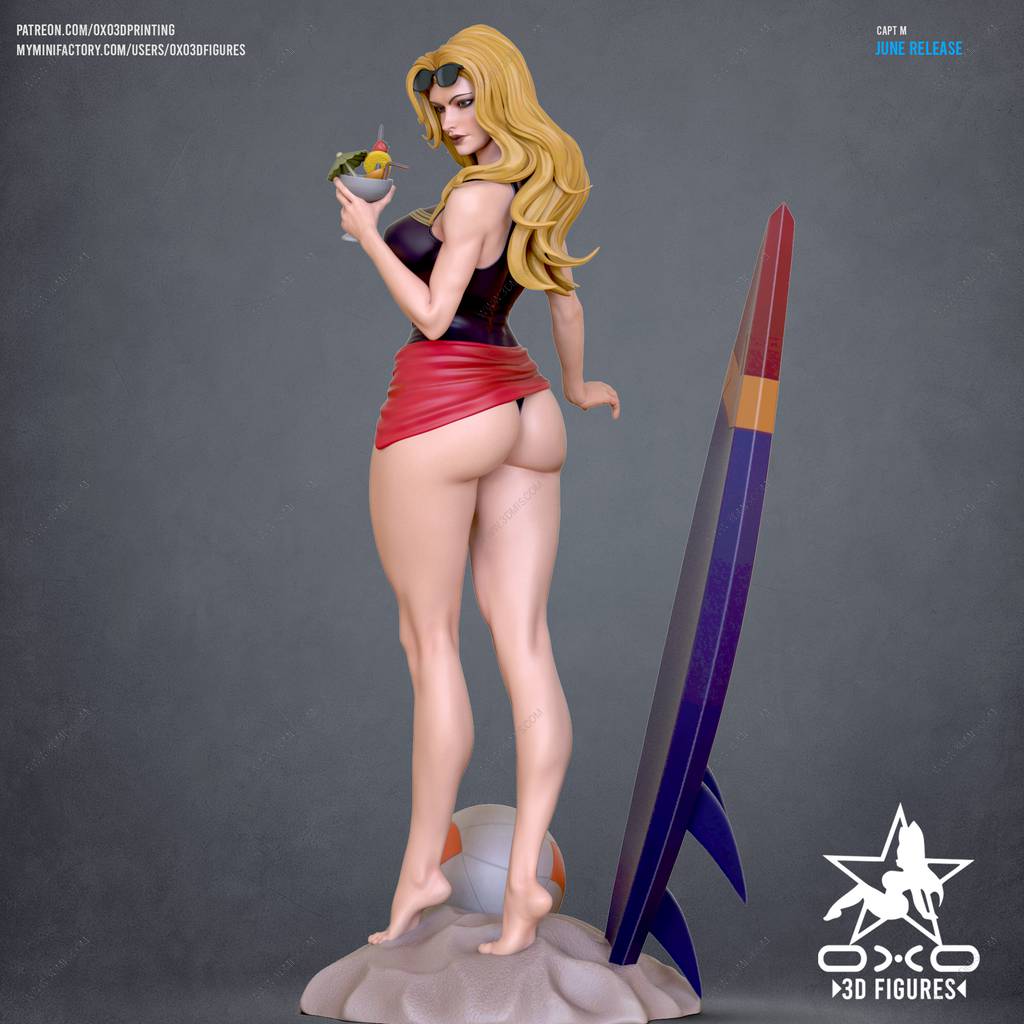 P站图纸印象馆 OXO3D 漫威 惊奇队长 OXO3D 漫威 惊奇队长