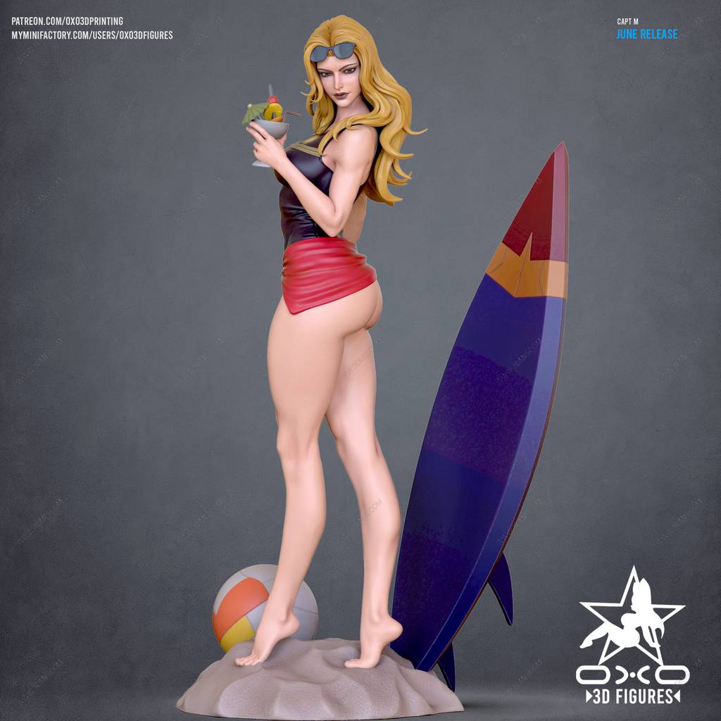 P站图纸印象馆 OXO3D 漫威 惊奇队长 OXO3D 漫威 惊奇队长