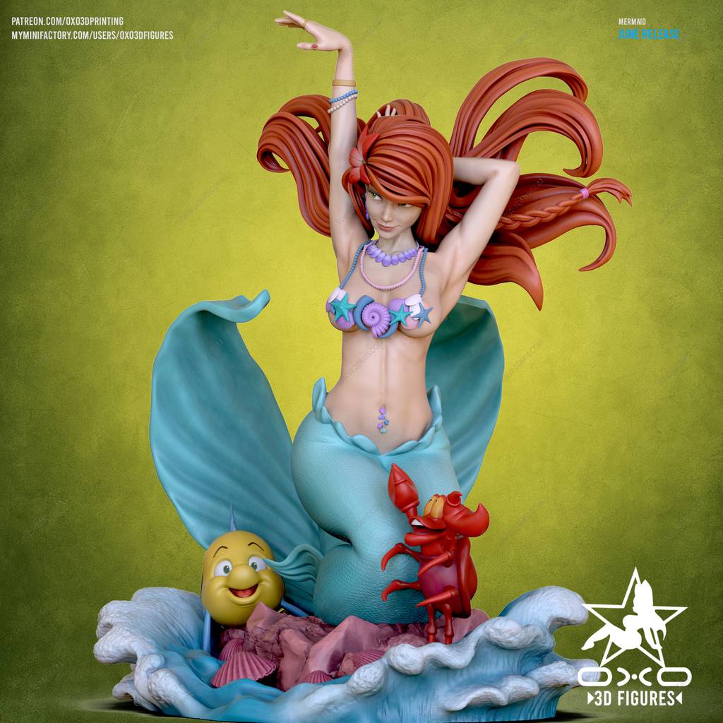 P站图纸印象馆 OXO3D 美人鱼 OXO3D 美人鱼