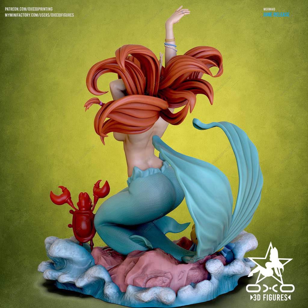 P站图纸印象馆 OXO3D 美人鱼 OXO3D 美人鱼