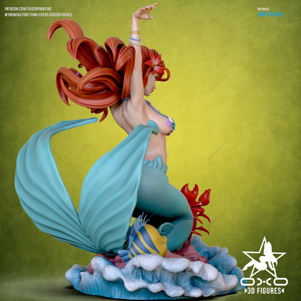 P站图纸印象馆 OXO3D 美人鱼 OXO3D 美人鱼