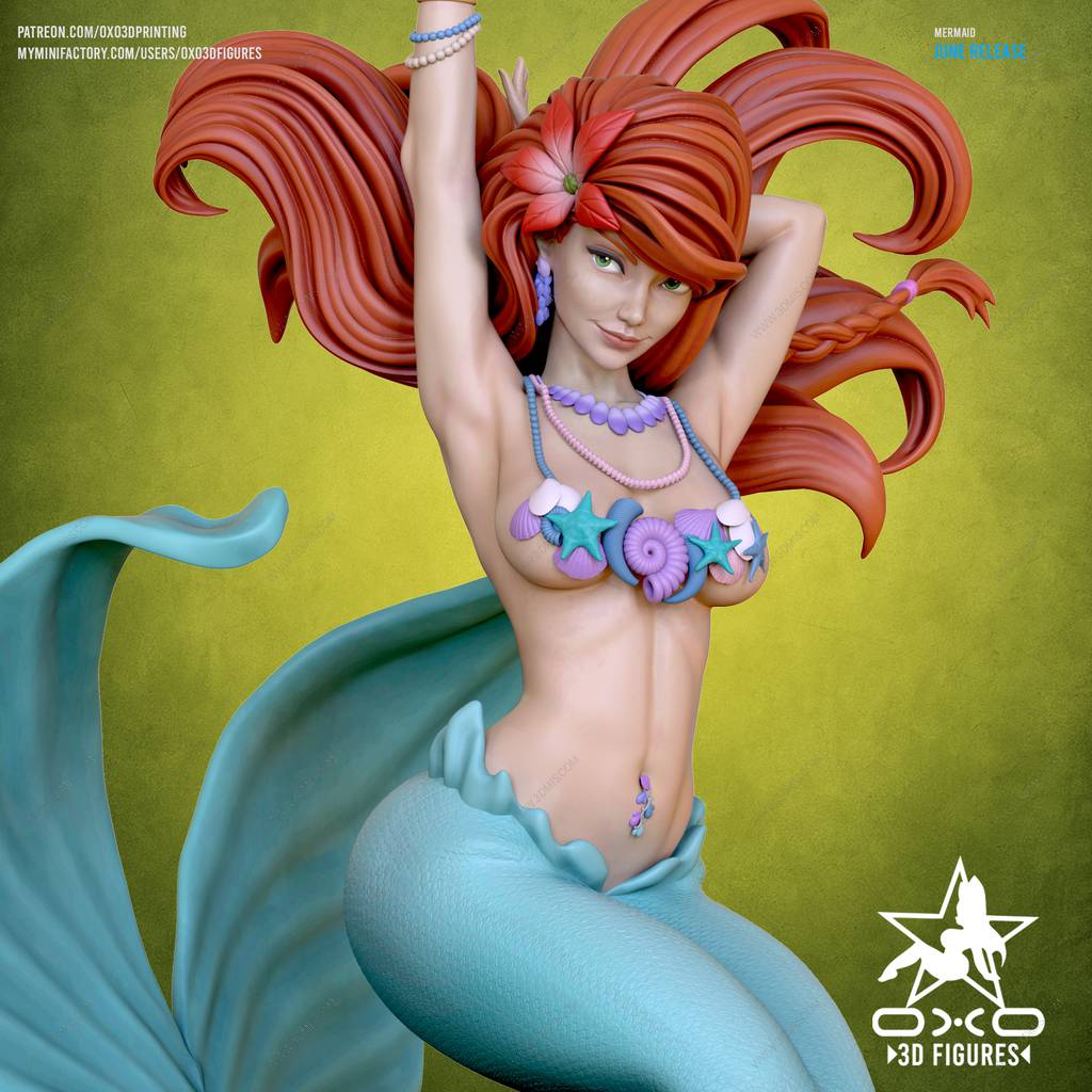 P站图纸印象馆 OXO3D 美人鱼 OXO3D 美人鱼