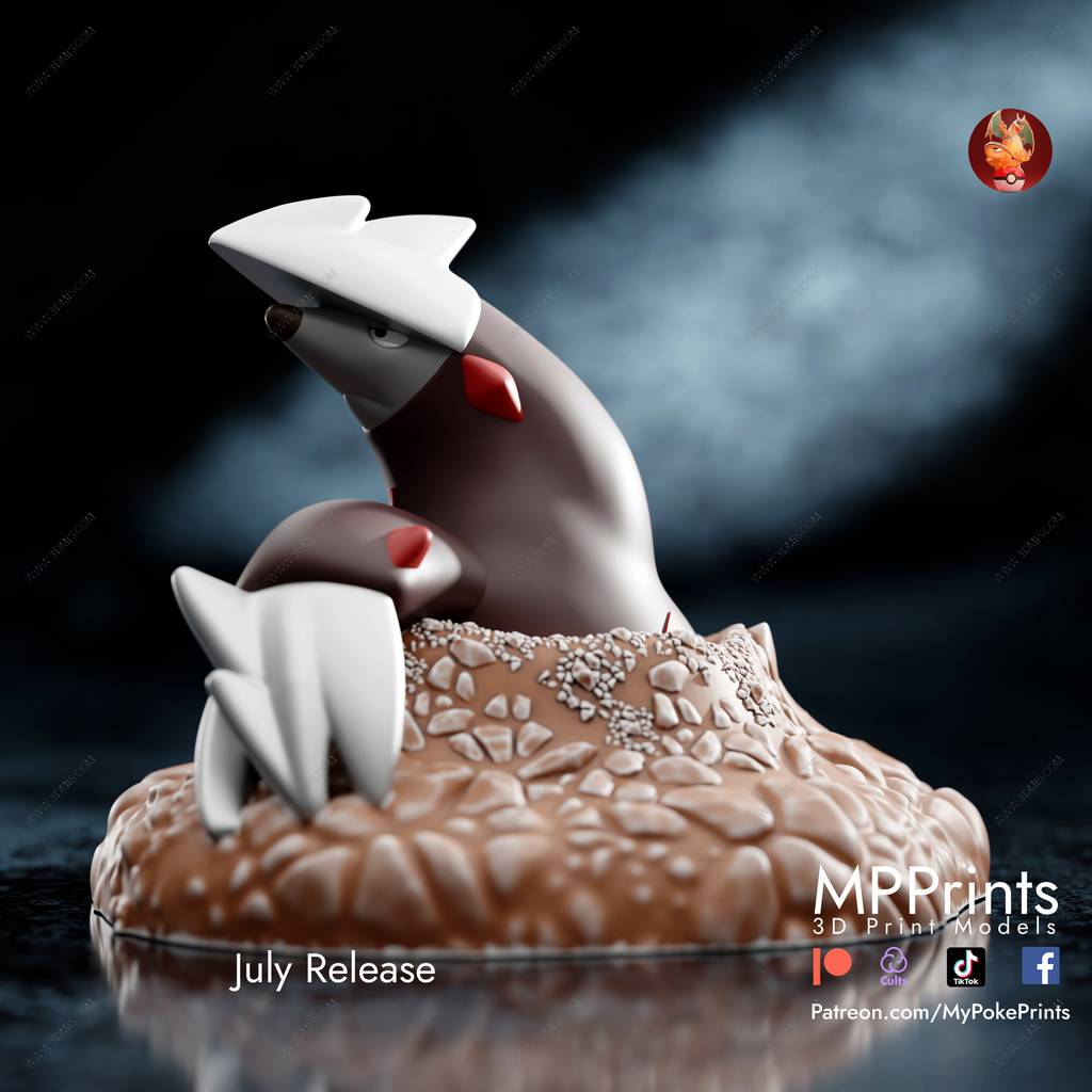 P站图纸印象馆 精灵宝可梦 龙头地鼠 精灵宝可梦 龙头地鼠