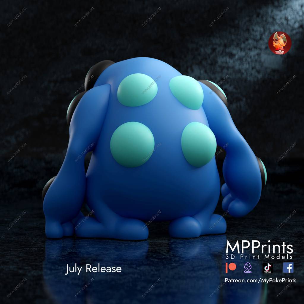 P站图纸印象馆 精灵宝可梦 地震蟾蜍 精灵宝可梦 地震蟾蜍