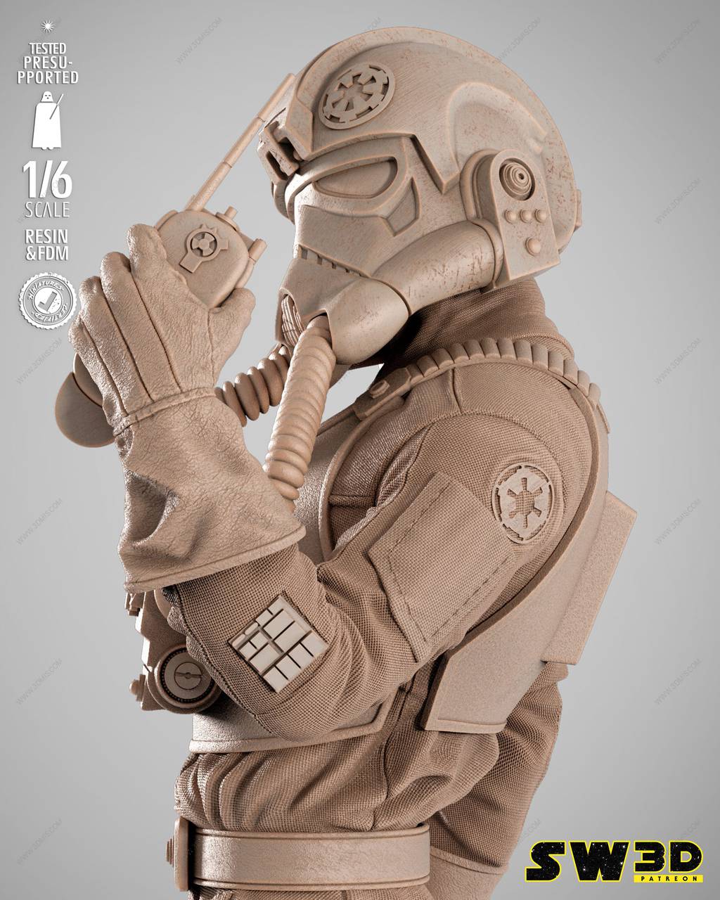 P站图纸印象馆 SW3D 星球大战 精英飞行员 SW3D 星球大战 精英飞行员