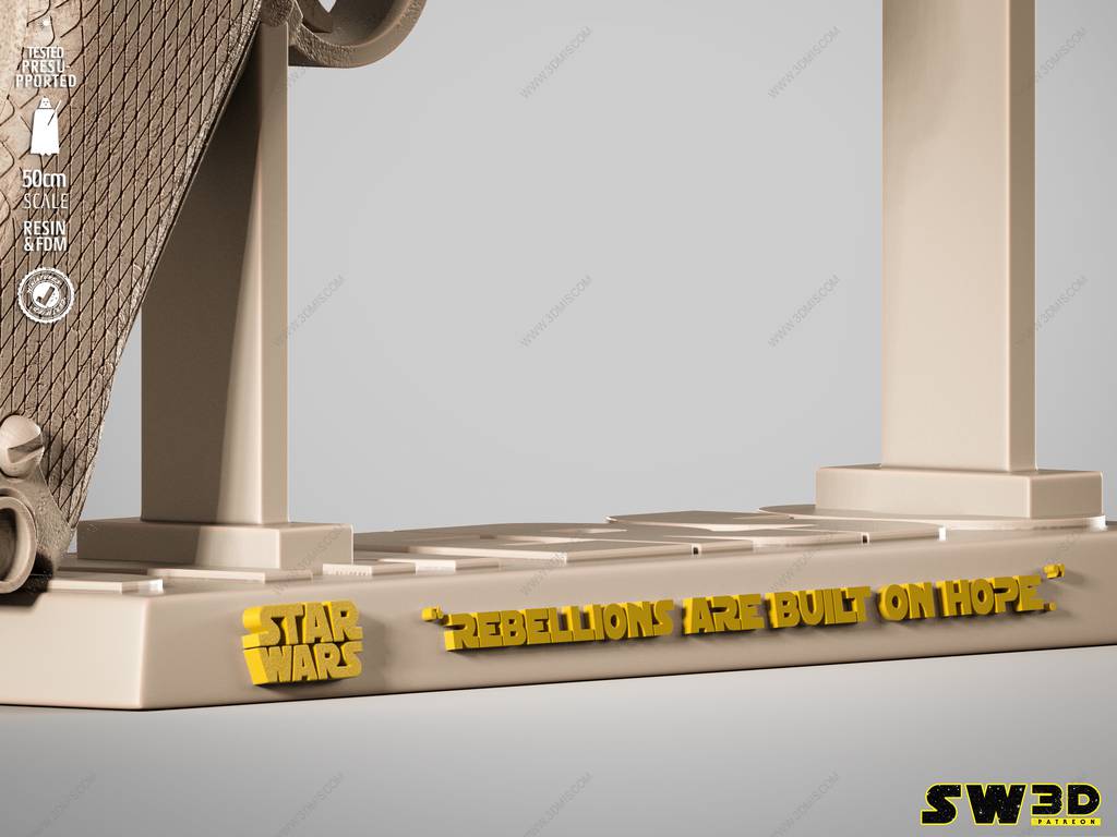 P站图纸印象馆 SW3D 星球大战 琴·厄索的爆能枪 SW3D 星球大战 琴·厄索的爆能枪