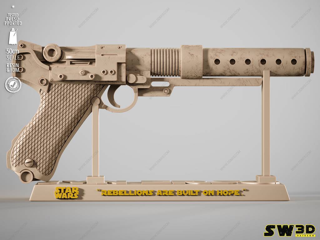 P站图纸印象馆 SW3D 星球大战 琴·厄索的爆能枪 SW3D 星球大战 琴·厄索的爆能枪