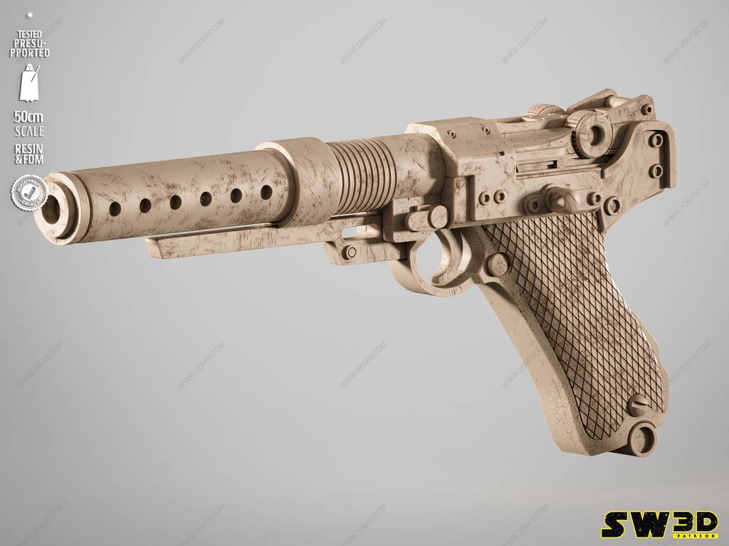 P站图纸印象馆 SW3D 星球大战 琴·厄索的爆能枪 SW3D 星球大战 琴·厄索的爆能枪