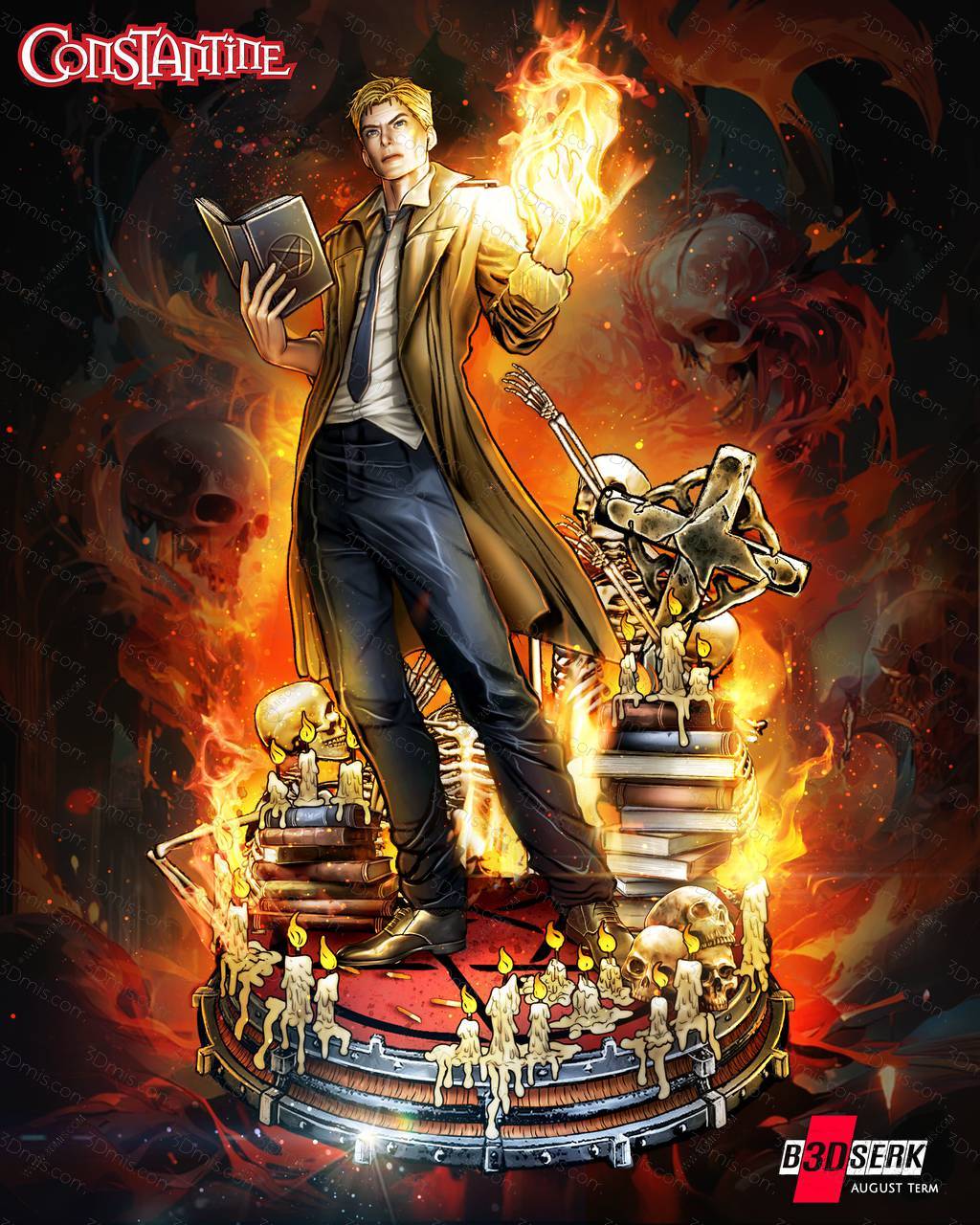 P站图纸印象馆 B3DSERK DC漫画 约翰·康斯坦丁 B3DSERK DC漫画 约翰·康斯坦丁