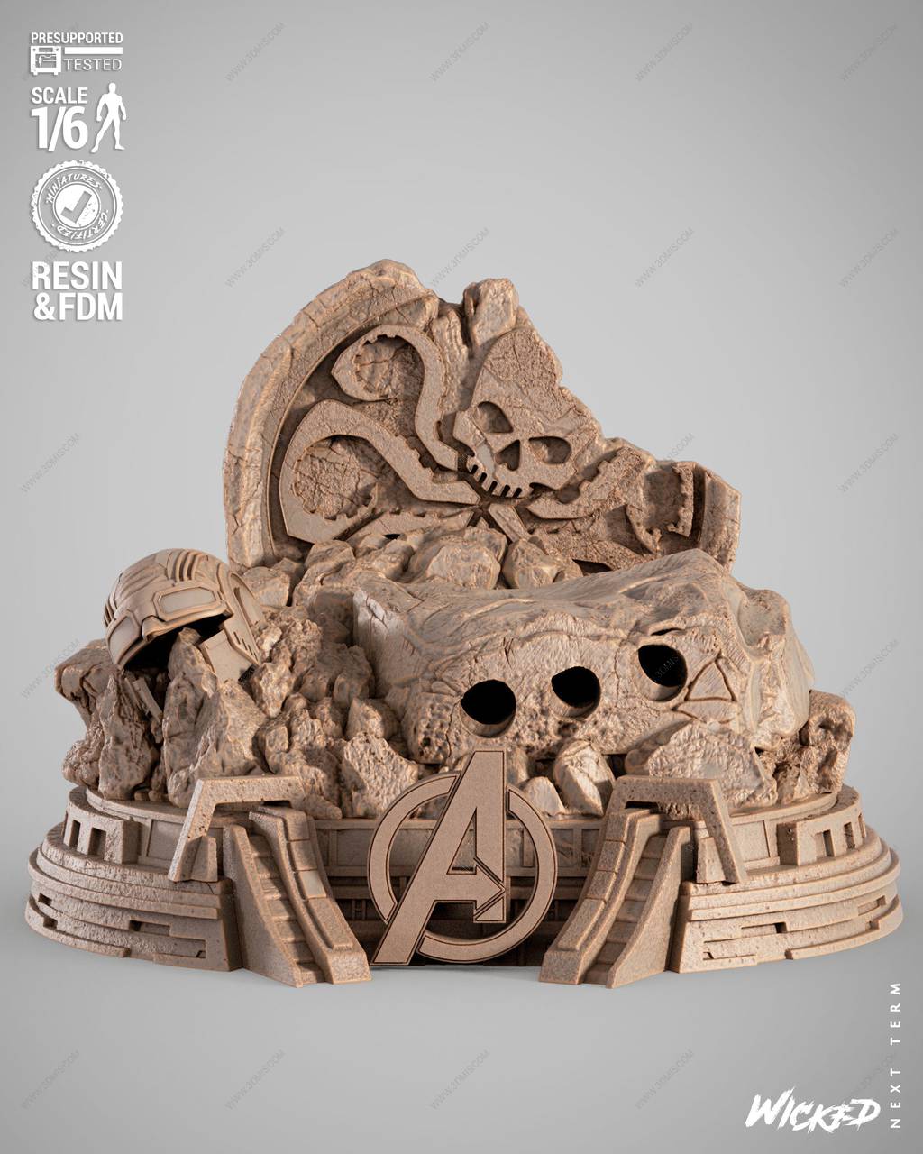 P站图纸印象馆 3DWicked 漫威 美国队长 3DWicked 漫威 美国队长