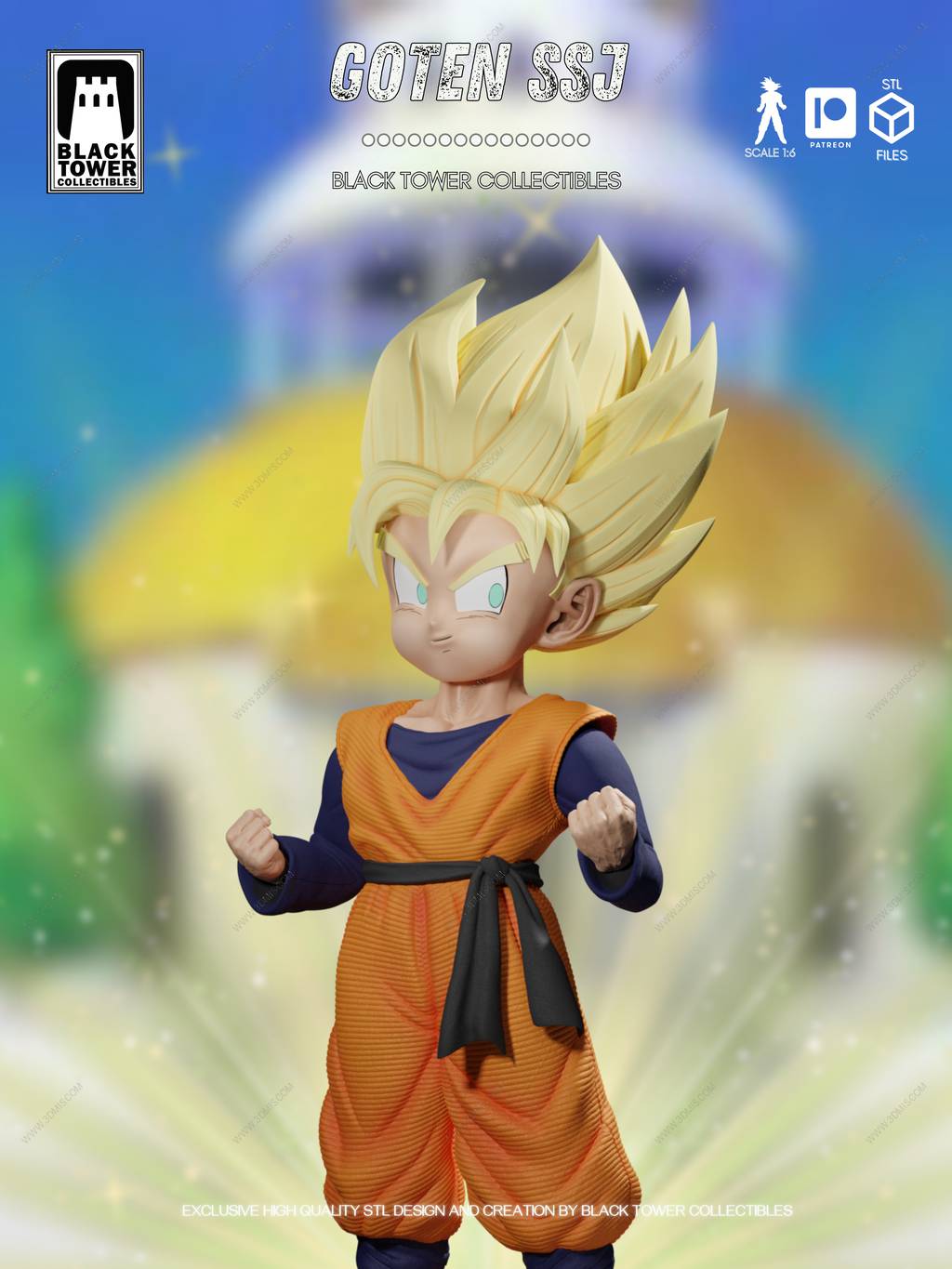 P站图纸印象馆 Black Towe 龙珠 悟空 Black Towe 龙珠 悟空