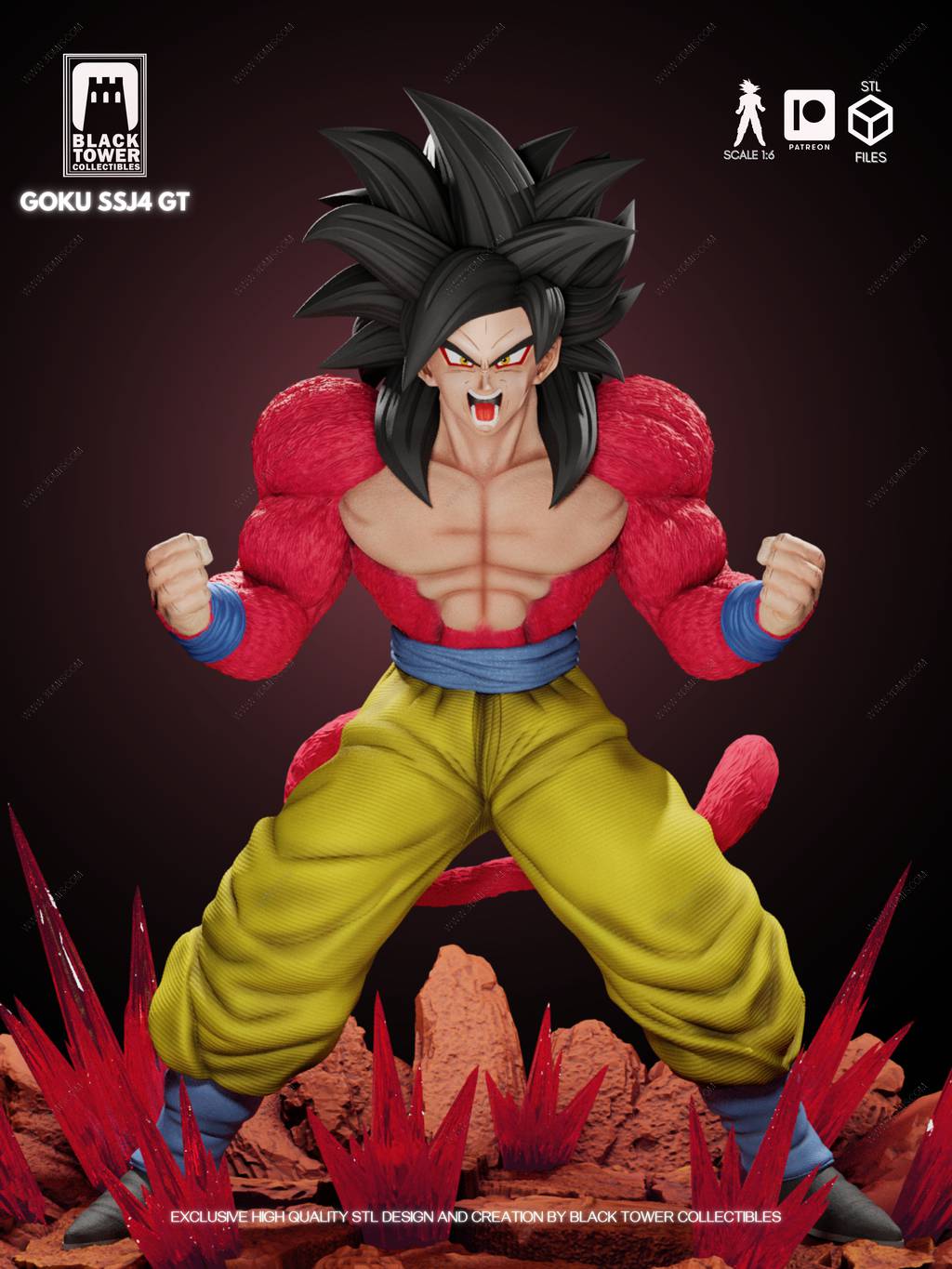 P站图纸印象馆 Black Towe 龙珠 超四孙悟空 Black Towe 龙珠 超四孙悟空