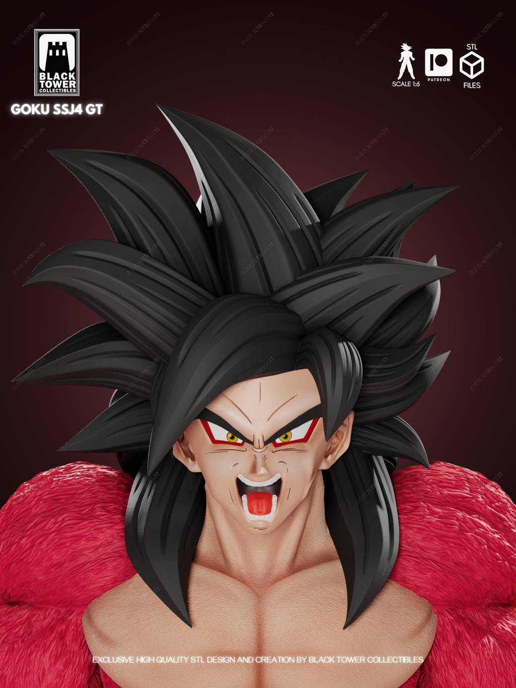 P站图纸印象馆 Black Towe 龙珠 超四孙悟空 Black Towe 龙珠 超四孙悟空