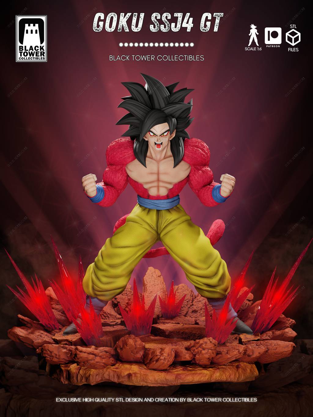 P站图纸印象馆 Black Towe 龙珠 超四孙悟空 Black Towe 龙珠 超四孙悟空