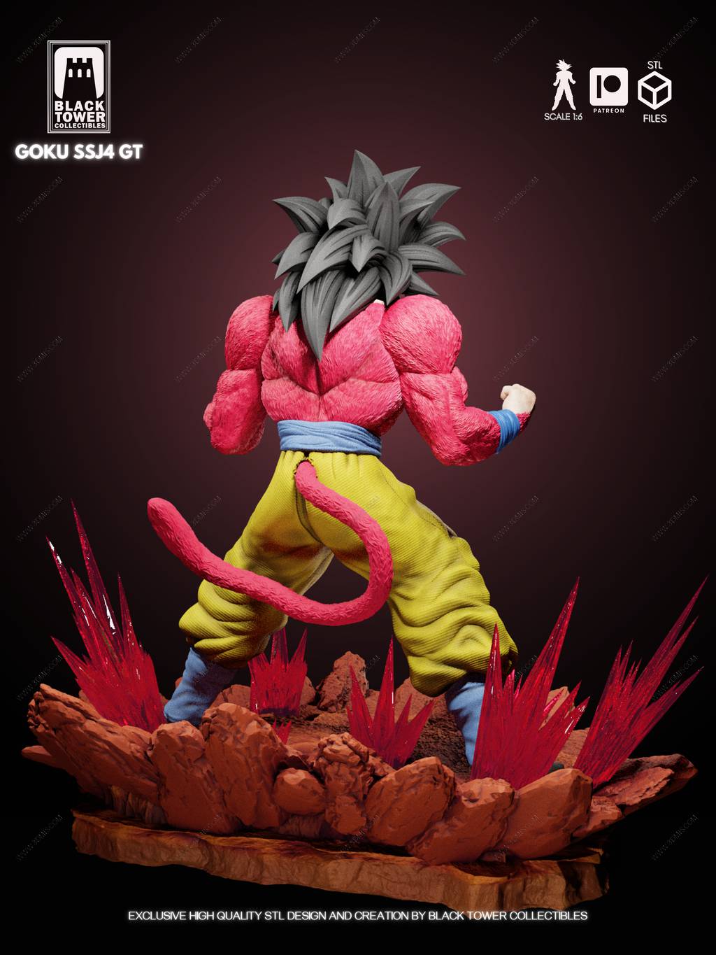 P站图纸印象馆 Black Towe 龙珠 超四孙悟空 Black Towe 龙珠 超四孙悟空