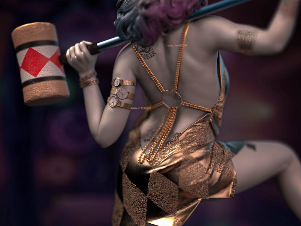 P站图纸印象馆 Vx-Labs DC漫画 哥谭市小丑女 Vx-Labs DC漫画 哥谭市小丑女