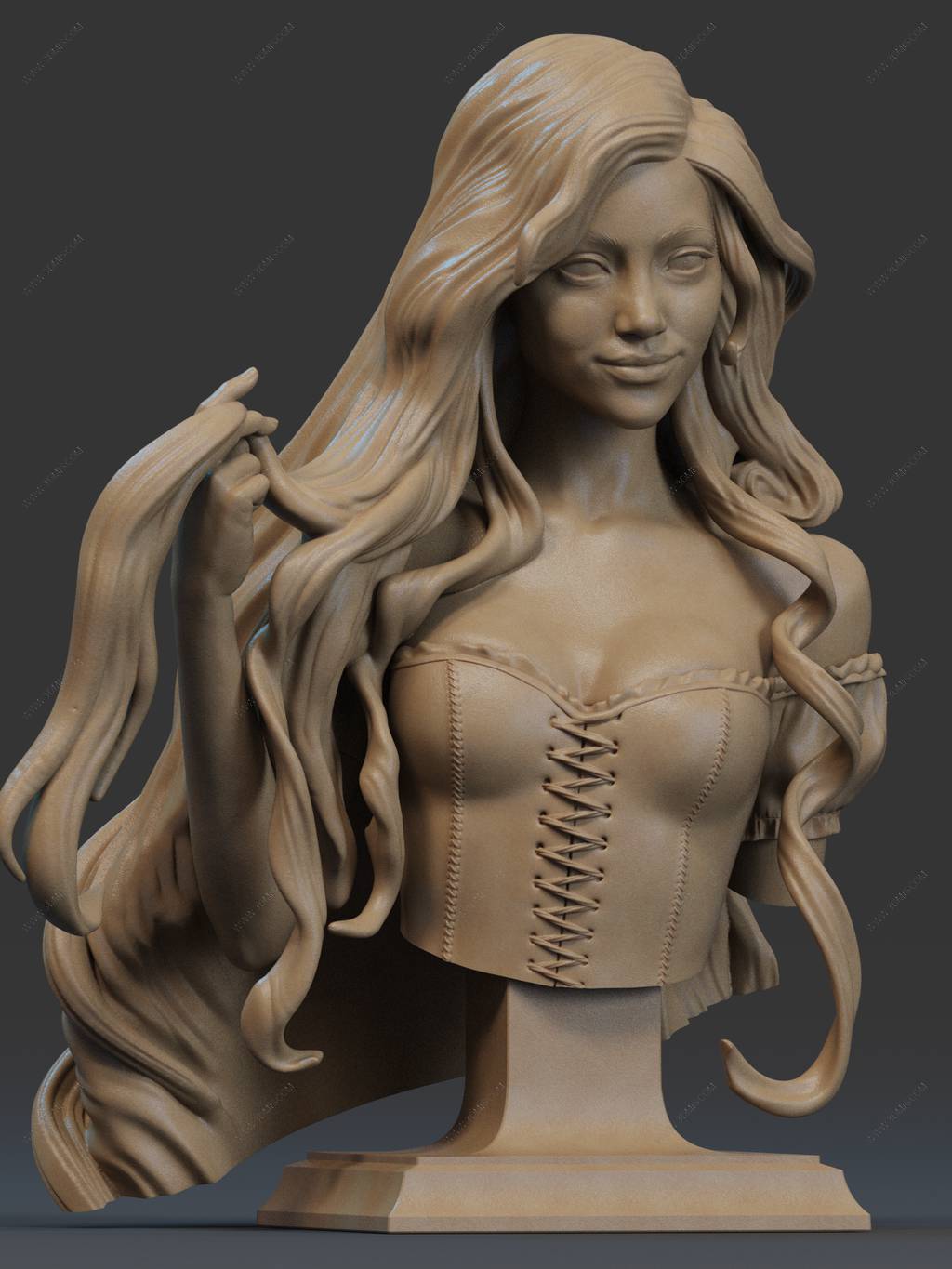 P站图纸印象馆 CA3D 2025年半身像合集 CA3D 2025年半身像合集