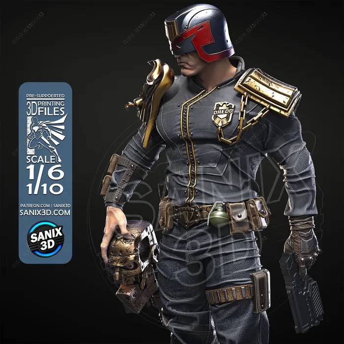 P站图纸印象馆 Sanix3d 特警判官 Sanix3d 特警判官