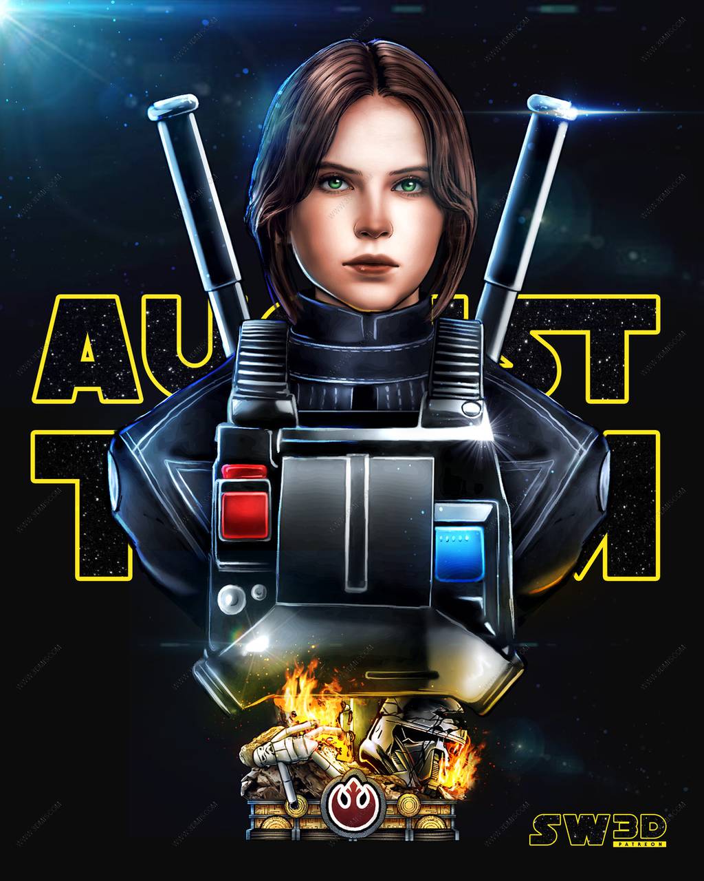 P站图纸印象馆 SW3D 星球大战 琴·厄索 SW3D 星球大战 琴·厄索