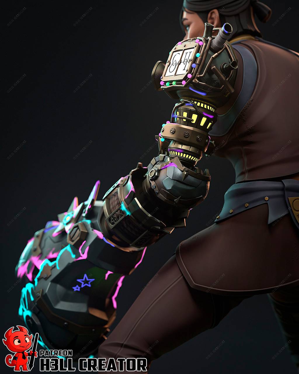 P站图纸印象馆 H3LL 英雄联盟 塞薇卡 H3LL 英雄联盟 塞薇卡