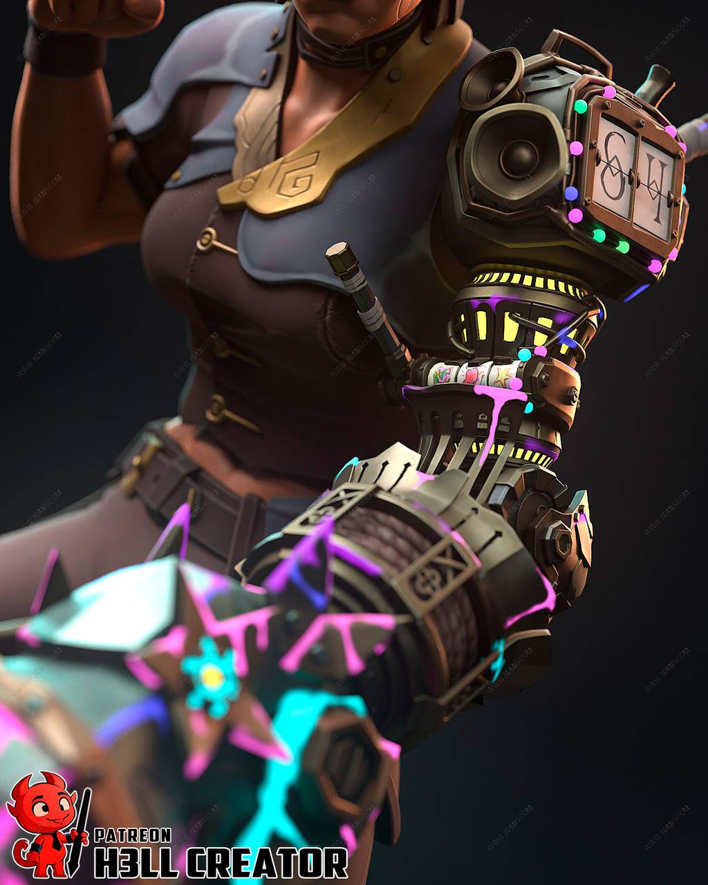 P站图纸印象馆 H3LL 英雄联盟 塞薇卡 H3LL 英雄联盟 塞薇卡