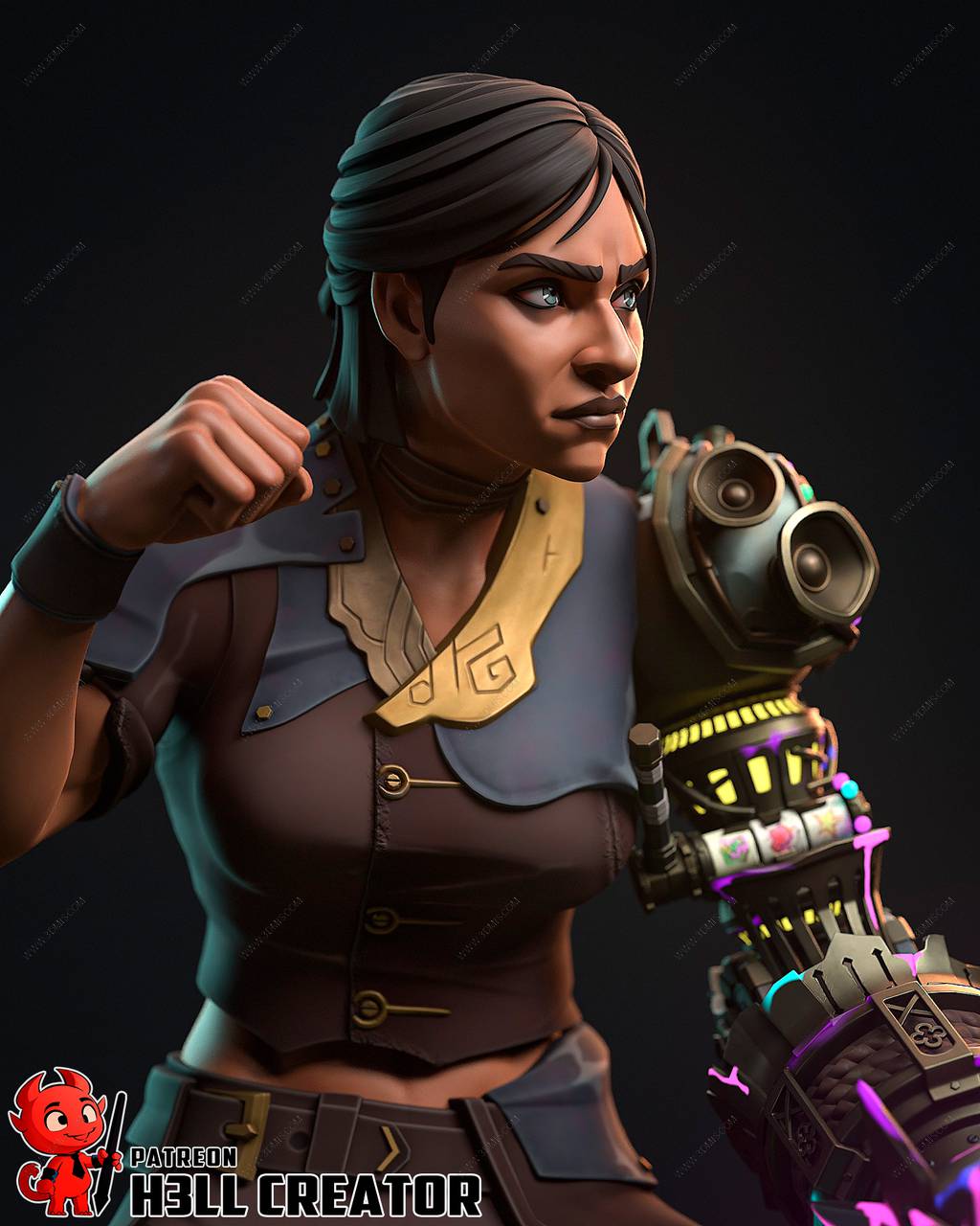 P站图纸印象馆 H3LL 英雄联盟 塞薇卡 H3LL 英雄联盟 塞薇卡