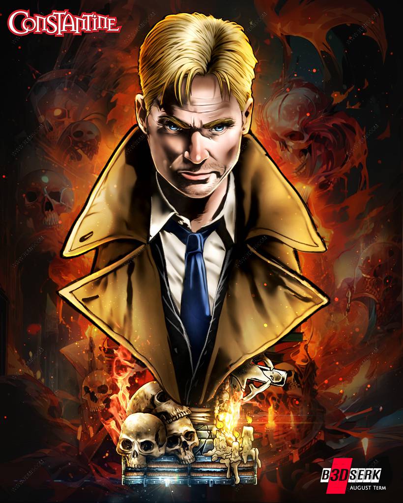 P站图纸印象馆 B3DSERK DC漫画 约翰·康斯坦丁 B3DSERK DC漫画 约翰·康斯坦丁