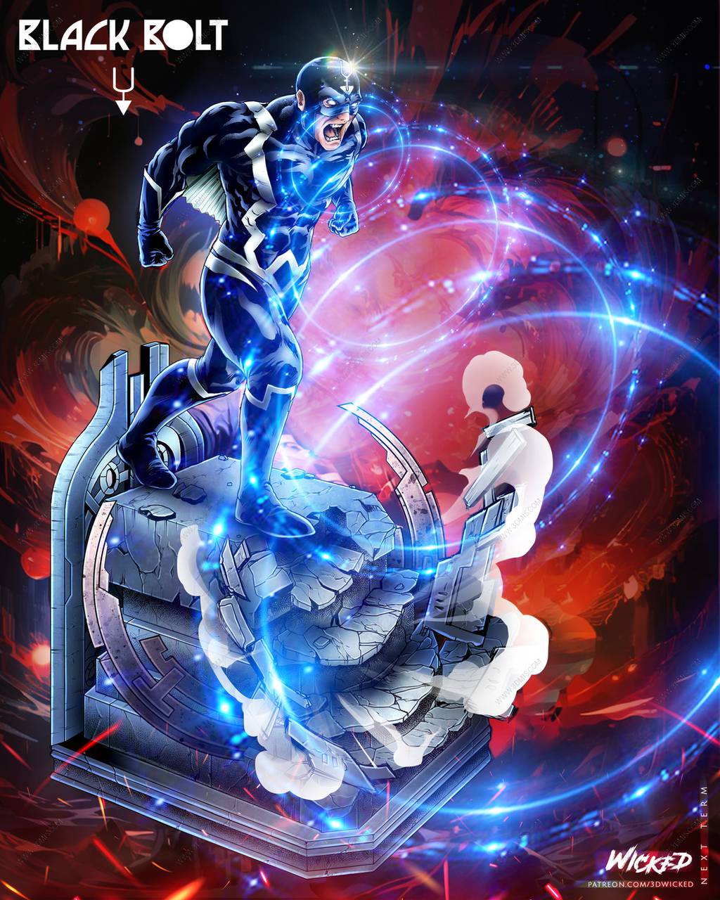 P站图纸印象馆 3DWicked 漫威 布莱克卡德·伯特刚 3DWicked 漫威 布莱克卡德·伯特刚