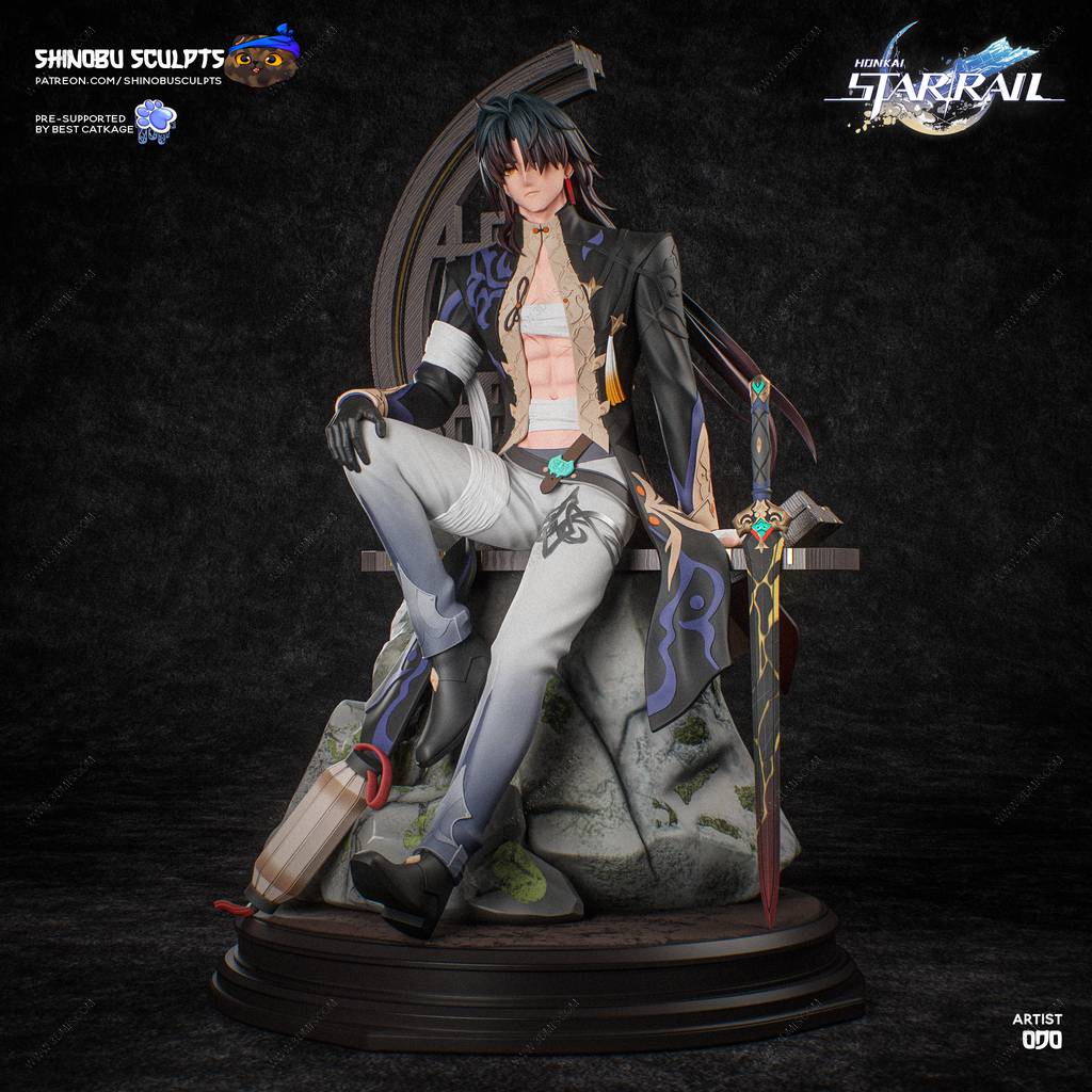 P站图纸印象馆 Shinobu Sculpts 崩坏:星穹铁道 刃 Shinobu Sculpts 崩坏:星穹铁道 刃