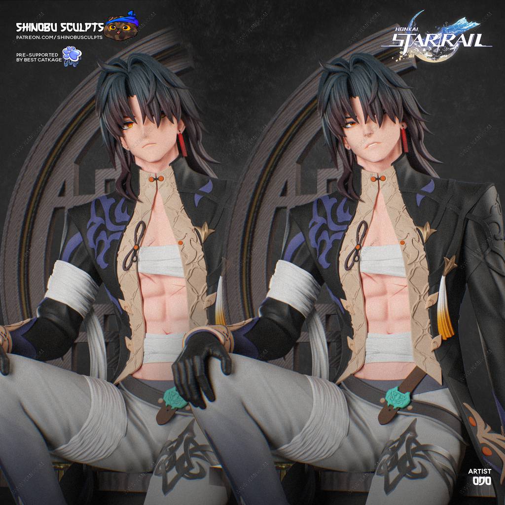 P站图纸印象馆 Shinobu Sculpts 崩坏:星穹铁道 刃 Shinobu Sculpts 崩坏:星穹铁道 刃