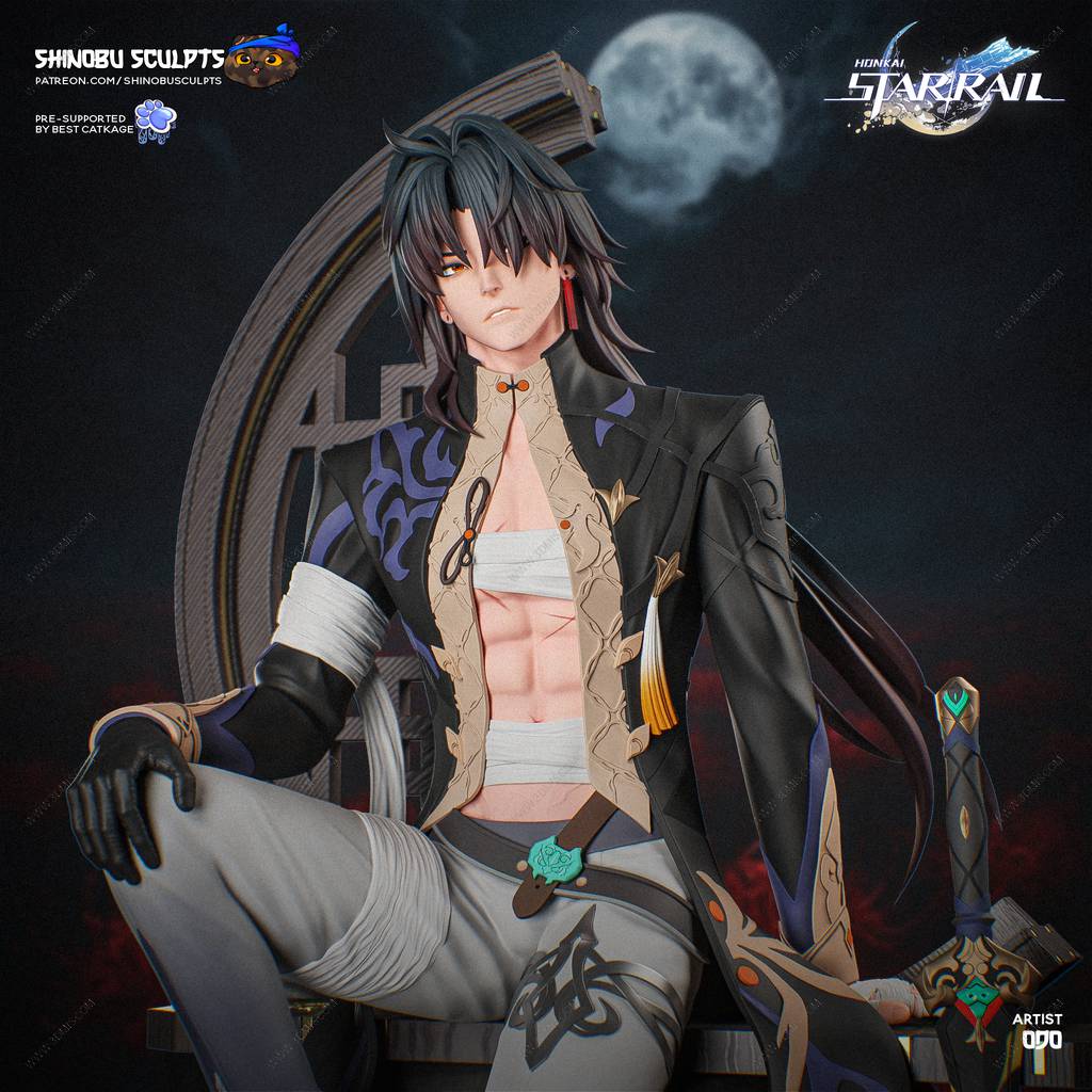 P站图纸印象馆 Shinobu Sculpts 崩坏:星穹铁道 刃 Shinobu Sculpts 崩坏:星穹铁道 刃