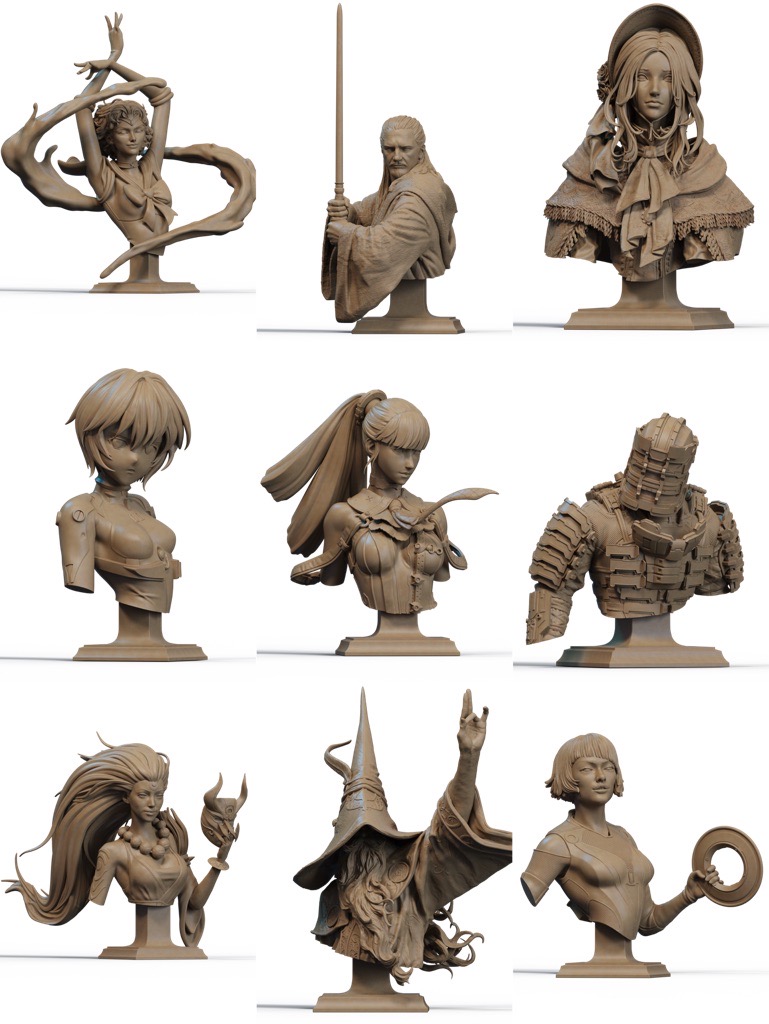 P站图纸印象馆 CA3D 2025年9月份半身像合集 CA3D 2025年9月份半身像合集