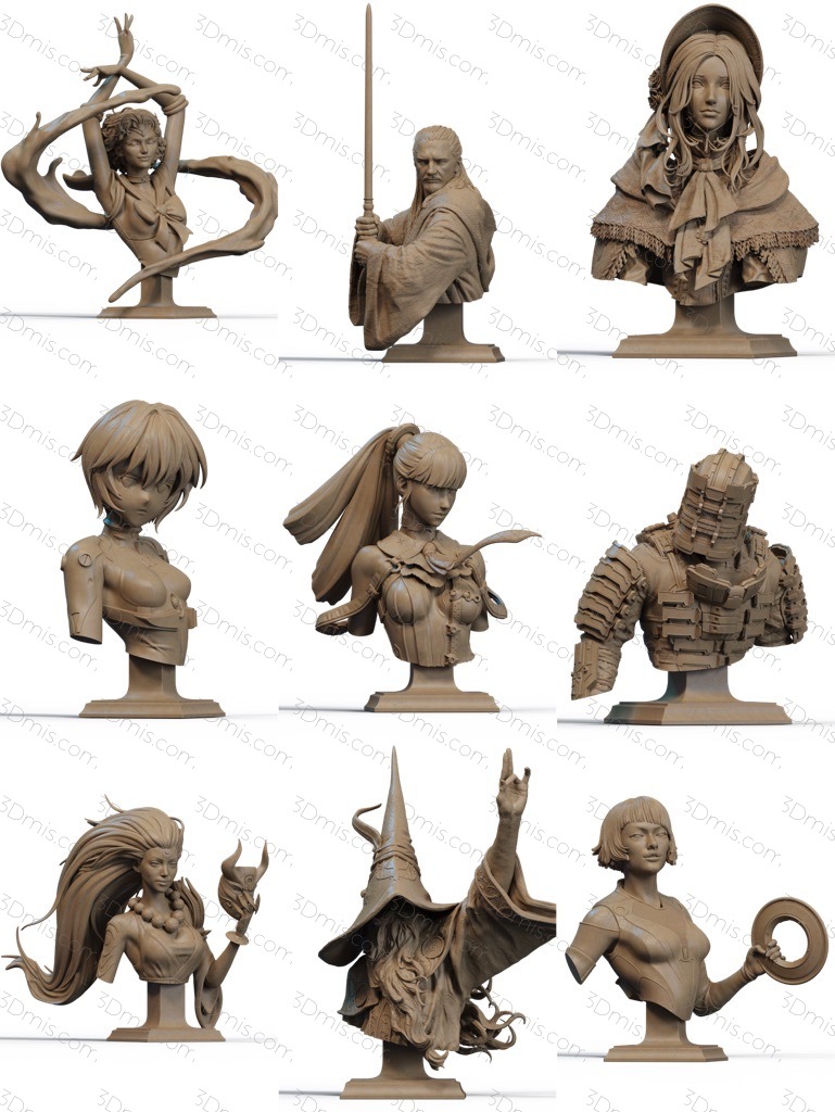 P站图纸印象馆 CA3D 2025年9月份半身像合集 CA3D 2025年9月份半身像合集