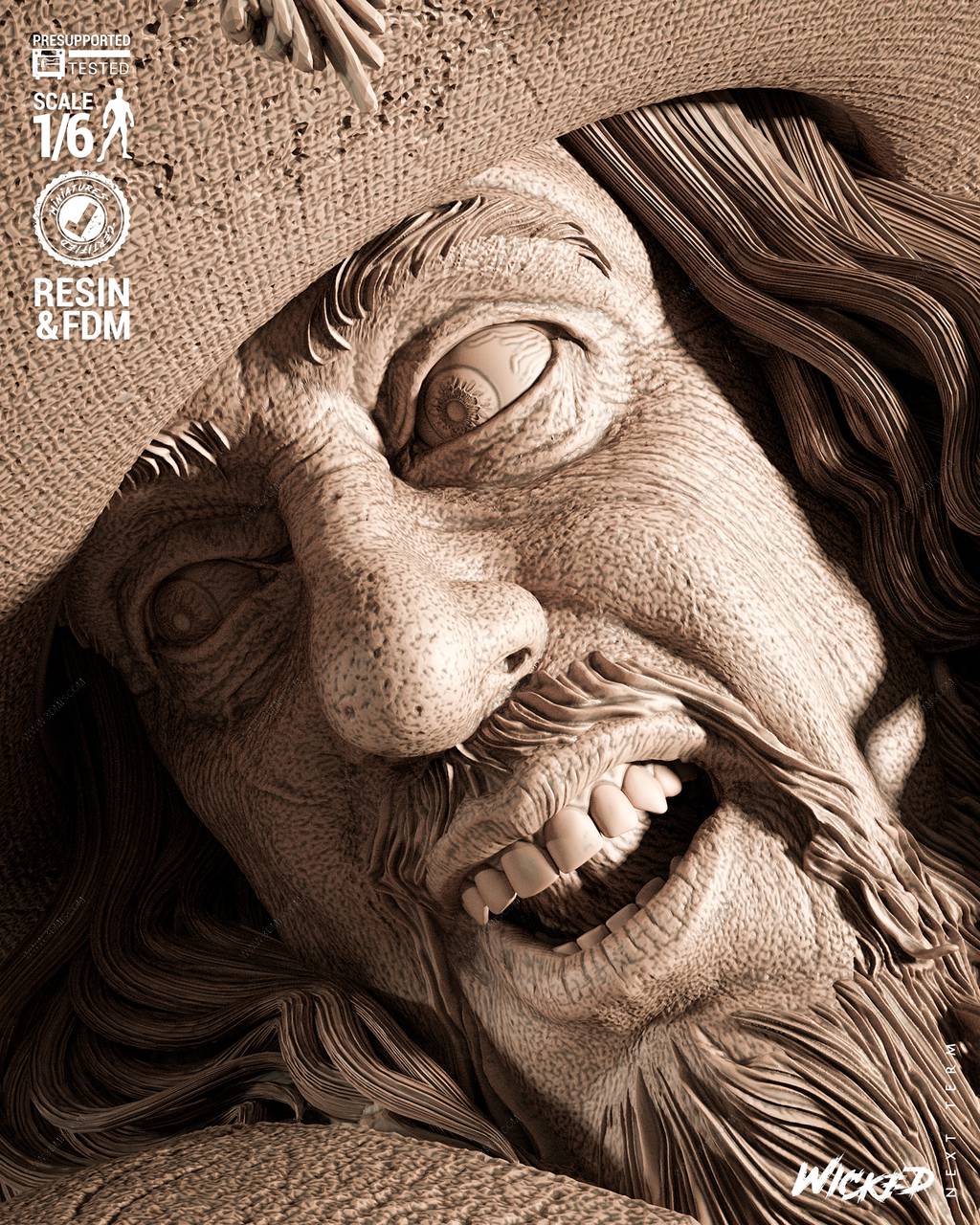 P站图纸印象馆 3DWicked 加勒比海盗 赫克托·巴博萨 3DWicked 加勒比海盗 赫克托·巴博萨