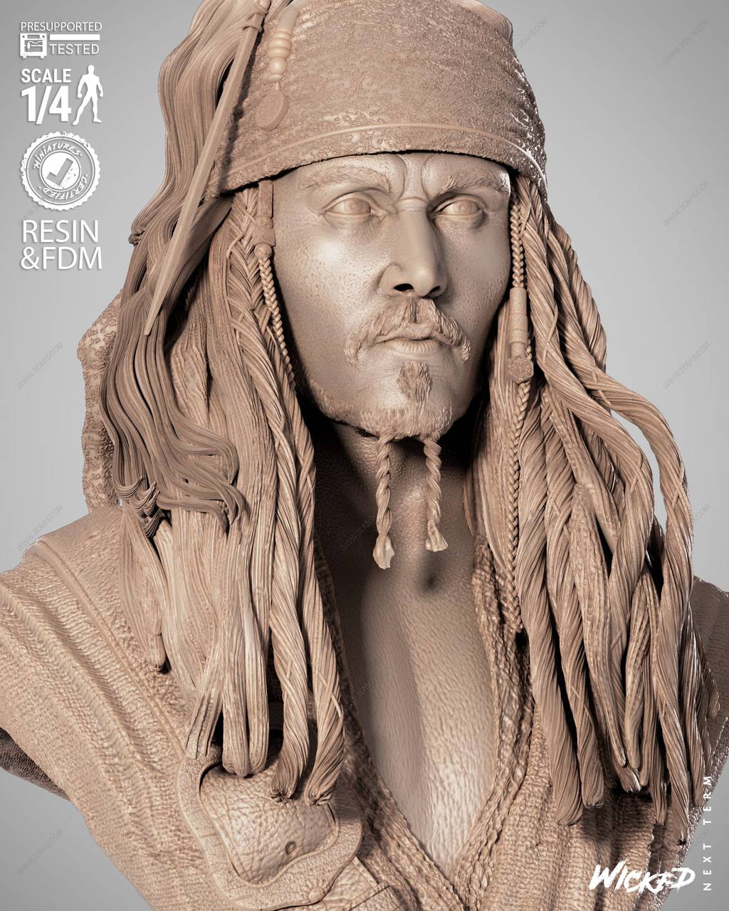 P站图纸印象馆 3DWicked 加勒比海盗 杰克·斯帕罗 3DWicked 加勒比海盗 杰克·斯帕罗