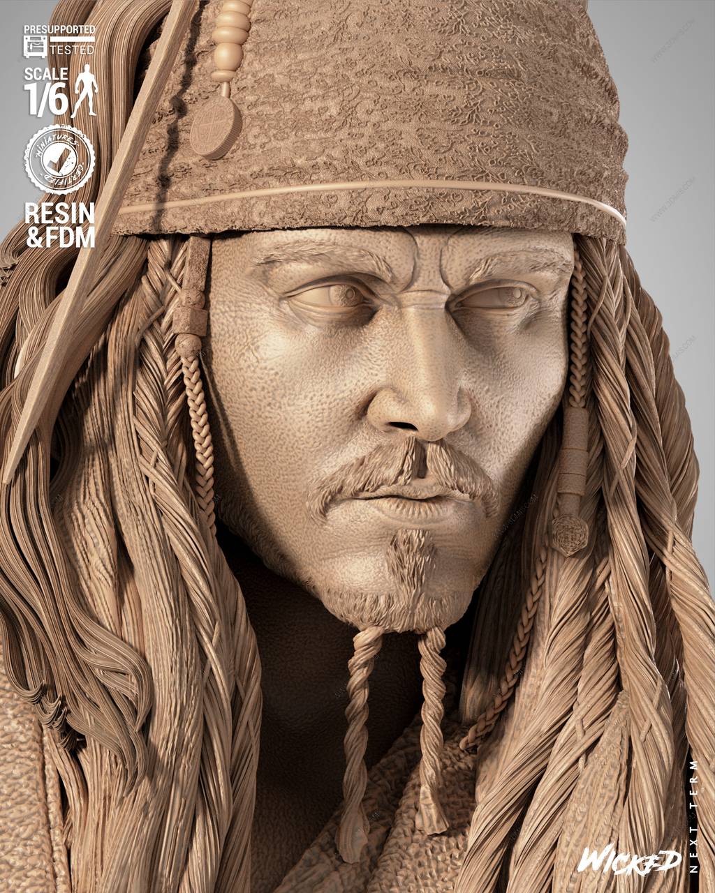 P站图纸印象馆 3DWicked 加勒比海盗 杰克·斯帕罗和赫克托·巴博萨 3DWicked 加勒比海盗 杰克·斯帕罗和赫克托·巴博萨