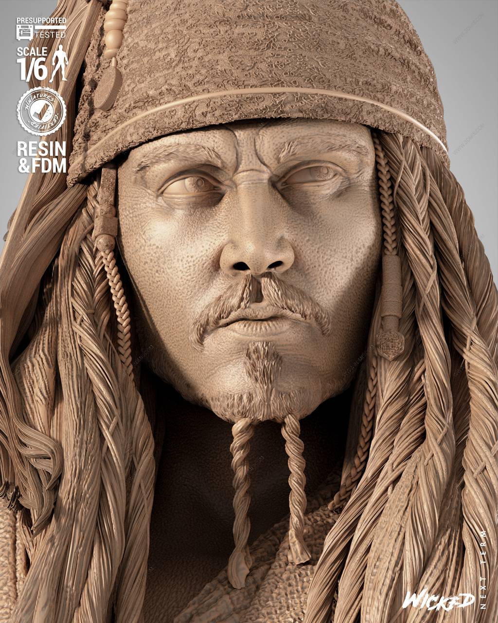 P站图纸印象馆 3DWicked 加勒比海盗 杰克·斯帕罗和赫克托·巴博萨 3DWicked 加勒比海盗 杰克·斯帕罗和赫克托·巴博萨