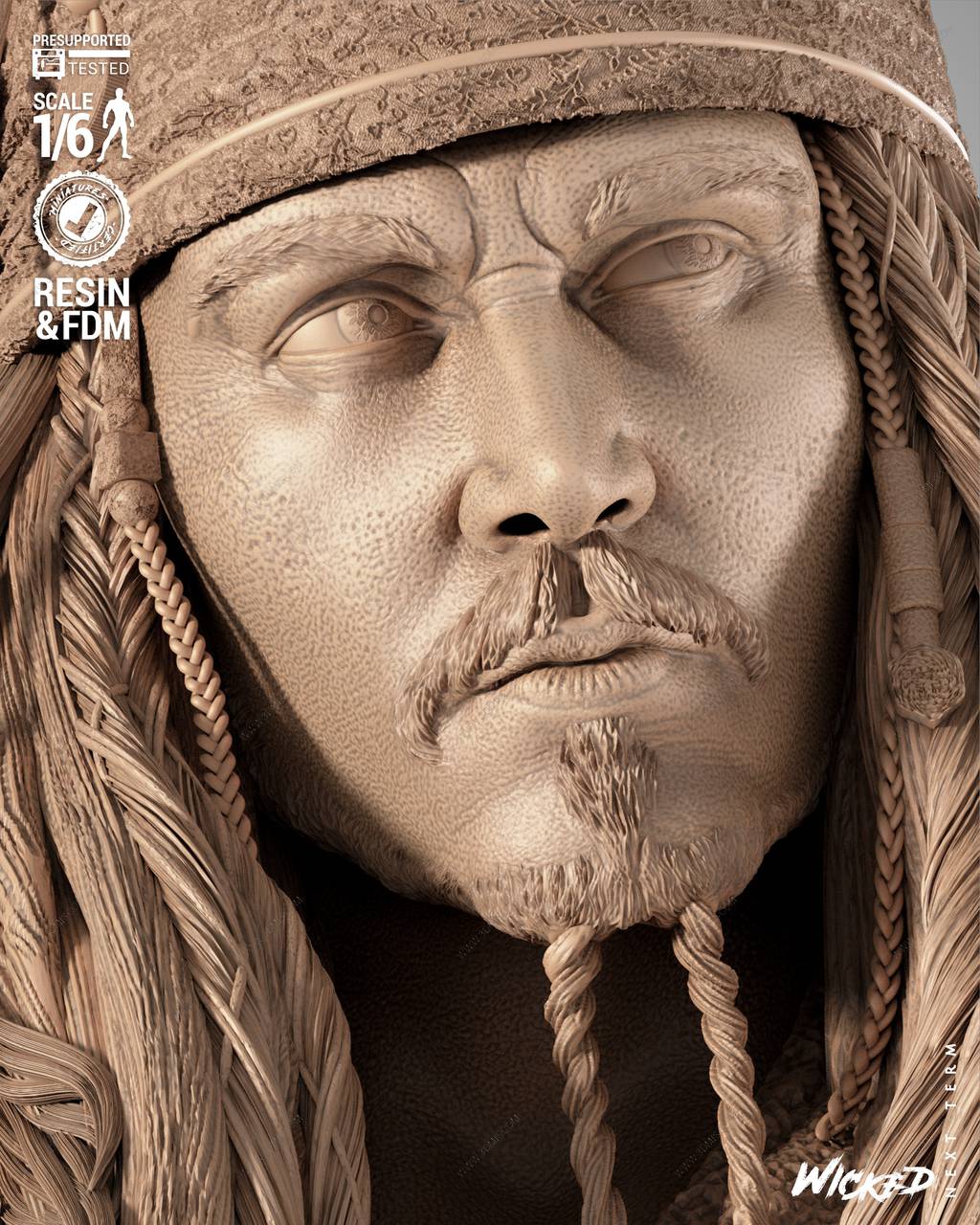 P站图纸印象馆 3DWicked 加勒比海盗 杰克·斯帕罗和赫克托·巴博萨 3DWicked 加勒比海盗 杰克·斯帕罗和赫克托·巴博萨