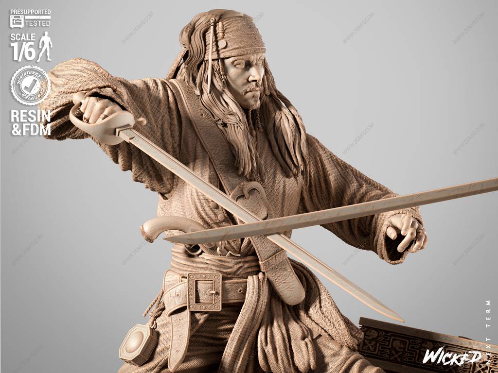 P站图纸印象馆 3DWicked 加勒比海盗 杰克·斯帕罗和赫克托·巴博萨 3DWicked 加勒比海盗 杰克·斯帕罗和赫克托·巴博萨