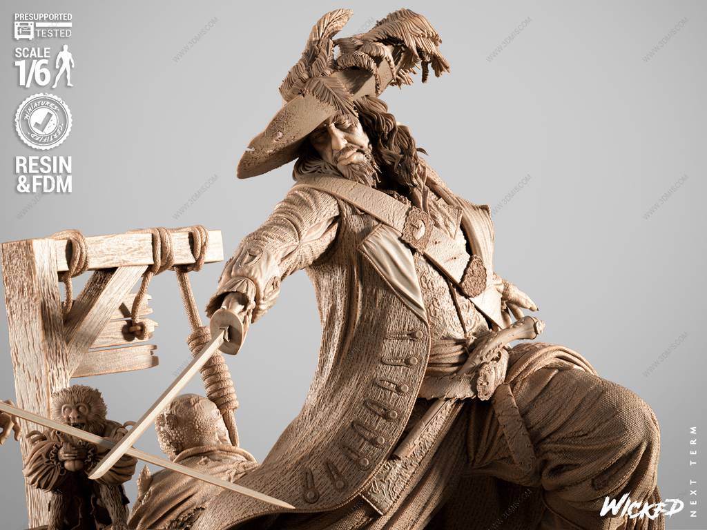 P站图纸印象馆 3DWicked 加勒比海盗 杰克·斯帕罗和赫克托·巴博萨 3DWicked 加勒比海盗 杰克·斯帕罗和赫克托·巴博萨