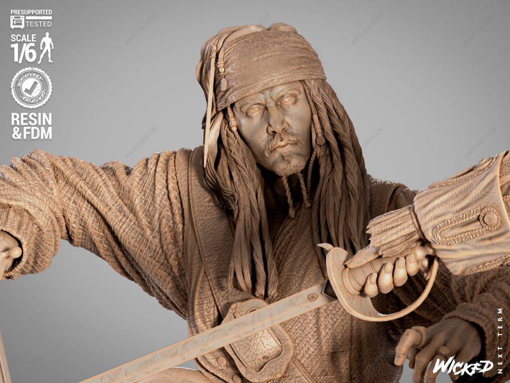 P站图纸印象馆 3DWicked 加勒比海盗 杰克·斯帕罗和赫克托·巴博萨 3DWicked 加勒比海盗 杰克·斯帕罗和赫克托·巴博萨