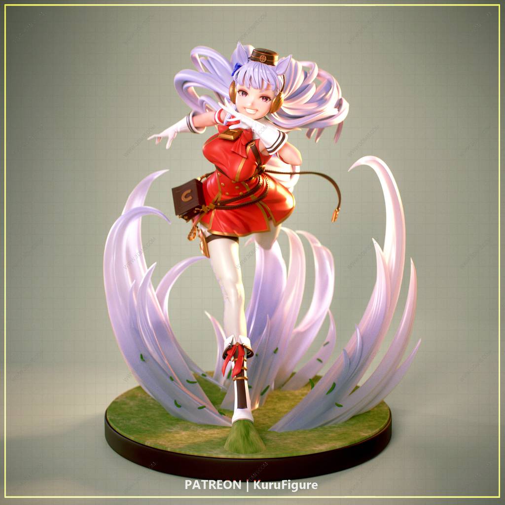 武田公美　色絵馬上盃　京薩摩　金彩　小野空女 Kuru Figure 赛马娘Pretty Derby 黄金船– P站图纸印象馆3D打印